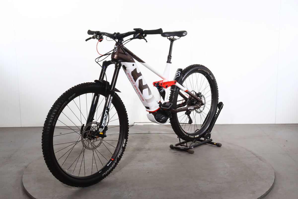VTT électrique Husqvarna Mountain Cross LE – Tout Suspendu, Shimano, Bleu, Cadre 48cm