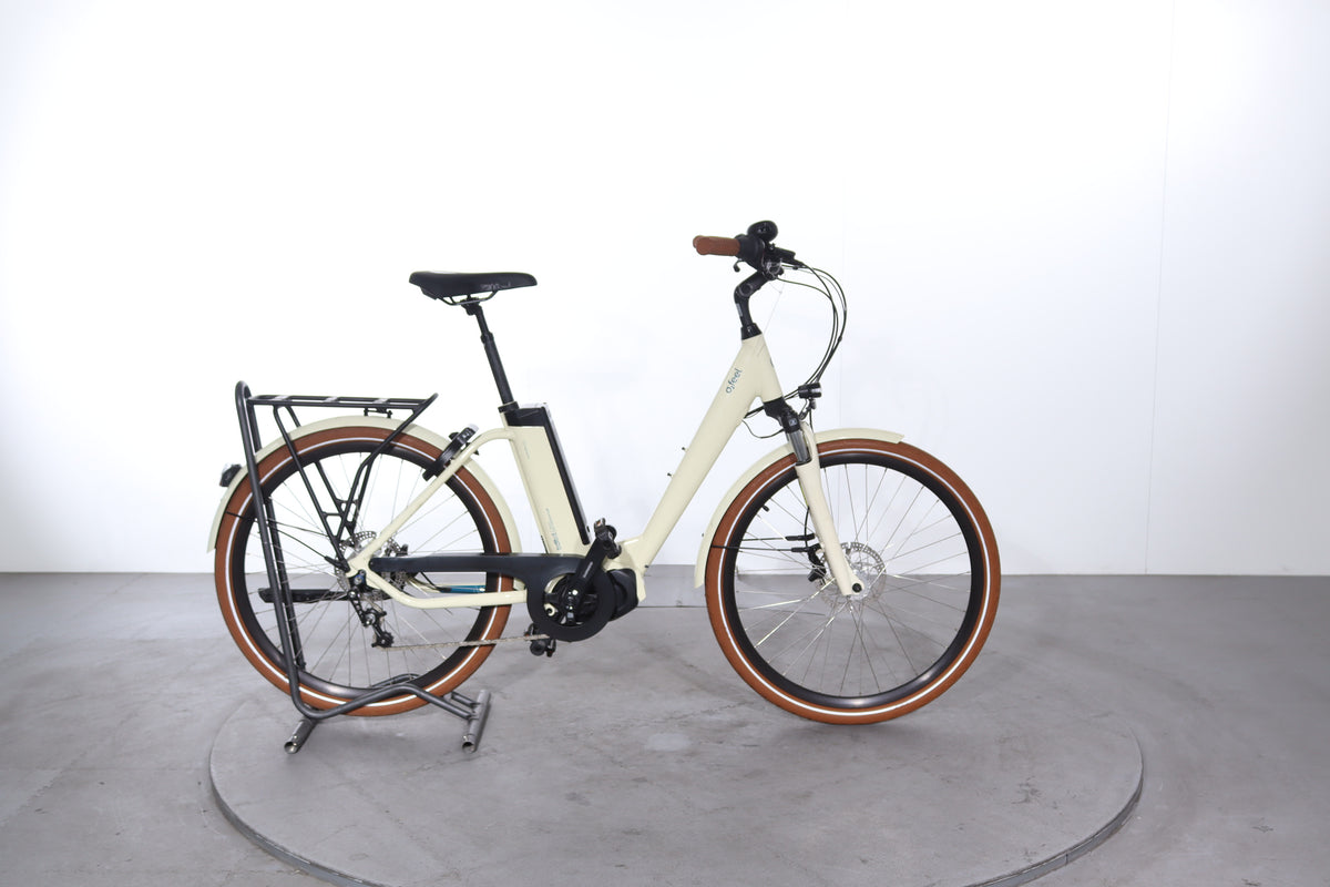 Vélo électrique O2Feel VOG 2016 Blanc, VTC Femme Taille 45 Cm