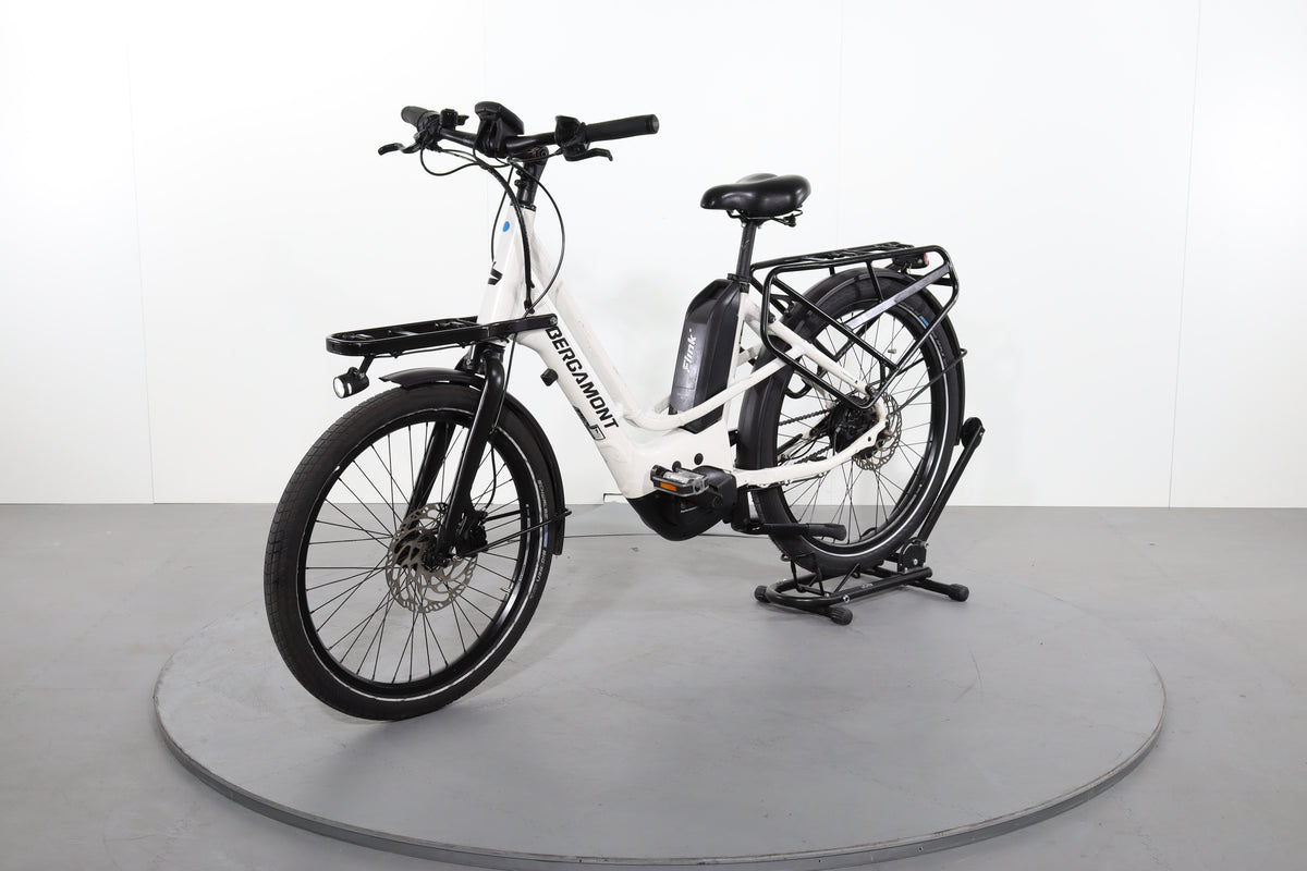 Vélo électrique cargo E-CARGOVILLE BAKERY EXPERT Blanc - MONDOVELO
