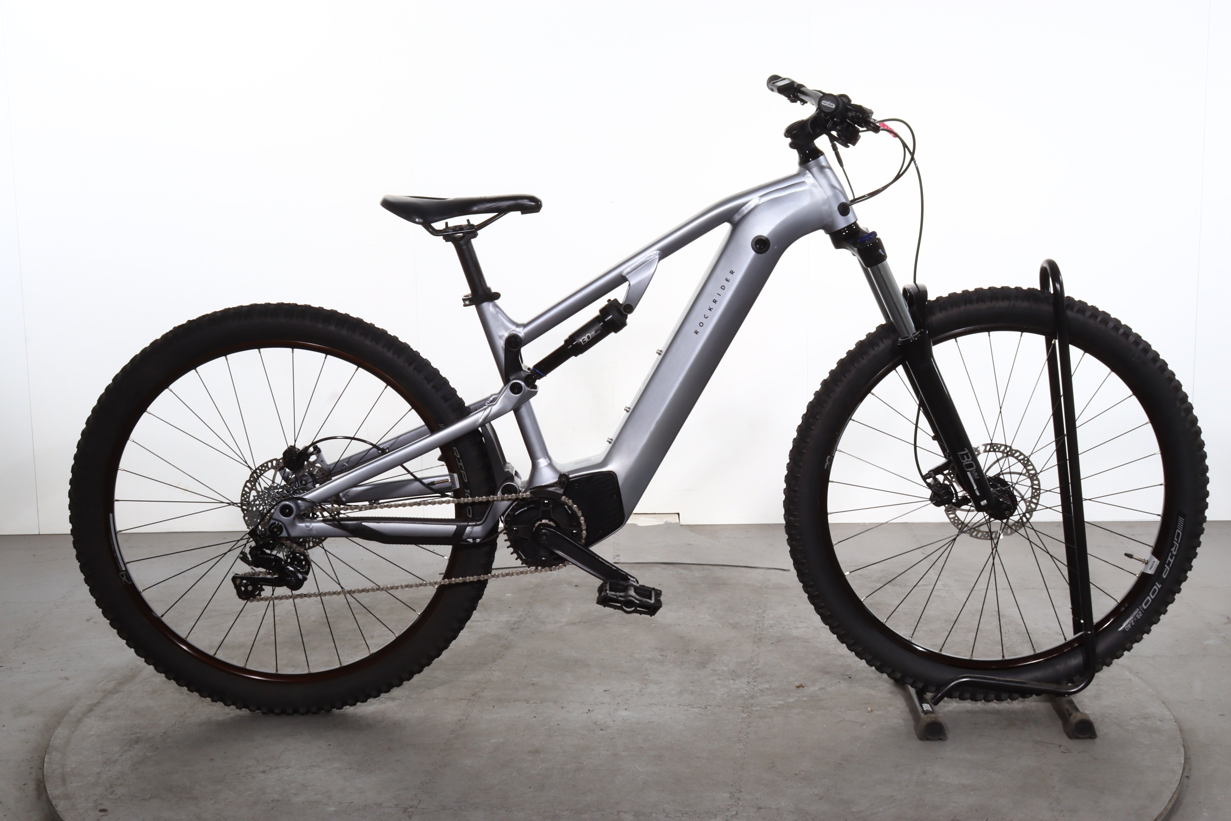 Pédales vtt semi automatiques 500 alu noires ROCKRIDER