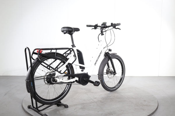 Vélo Cargo électrique Bergamont E-Cargoville Bakery – Blanc, 500W, Utilitaire