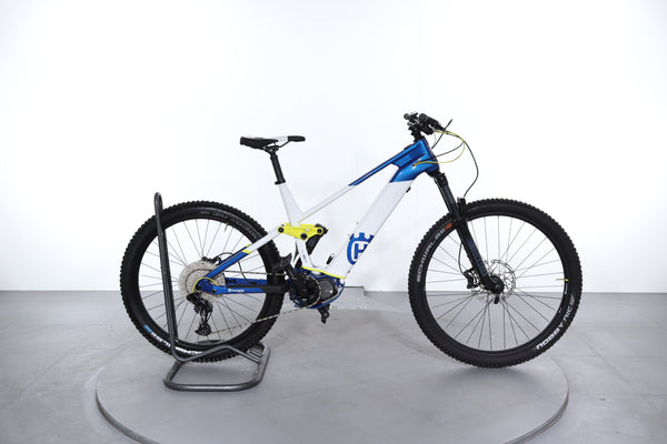 VTT électrique Husqvarna Mountain Cross LE – Tout Suspendu, Shimano, Bleu, Cadre 48cm